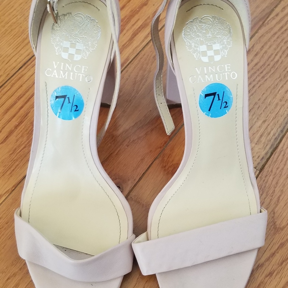 Vince Camuto Light Pink Block Heels